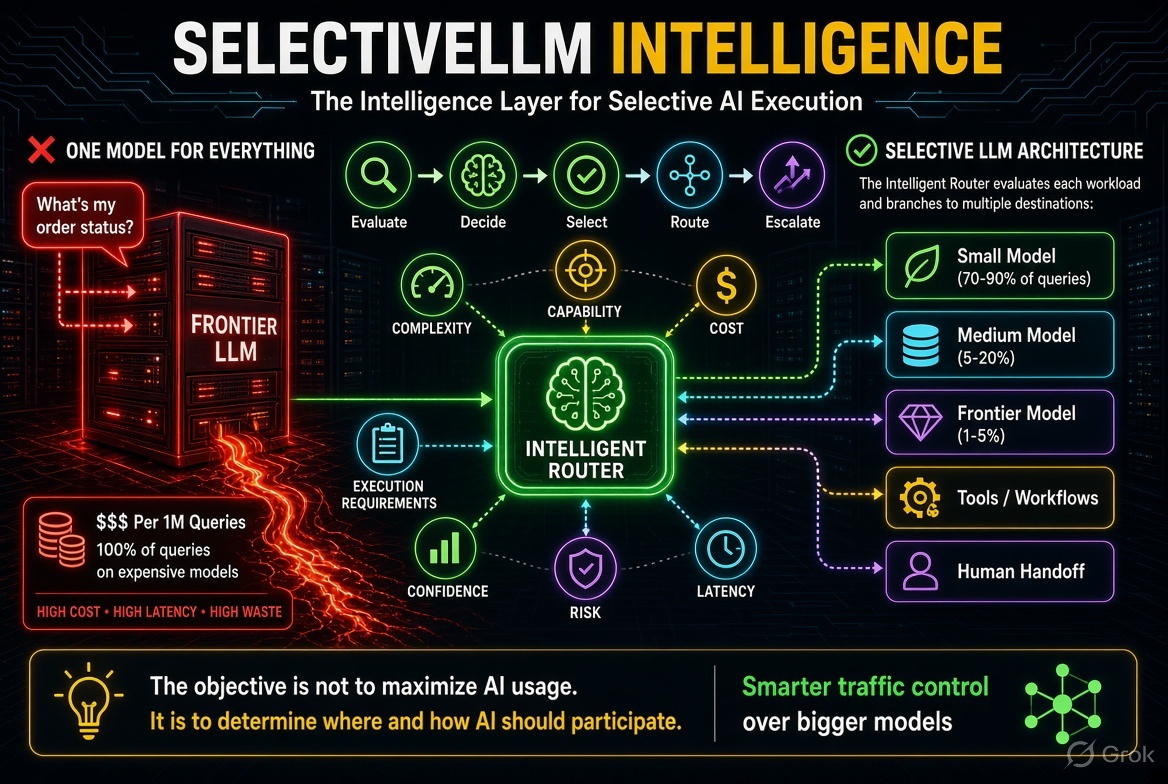 SelectiveLLM intelligent routing architecture